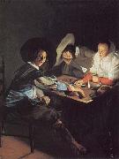 Judith leyster A Game of Tric Trac oil painting reproduction